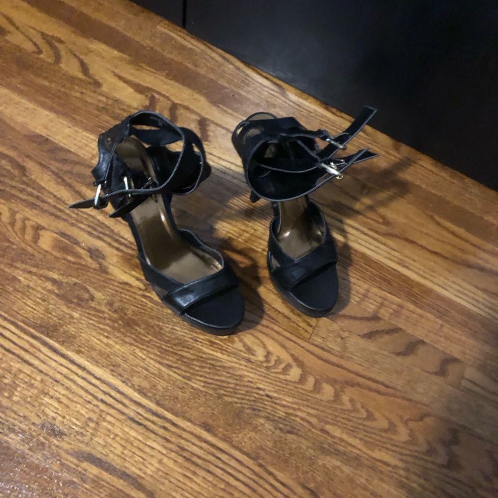 High platform strappy heels